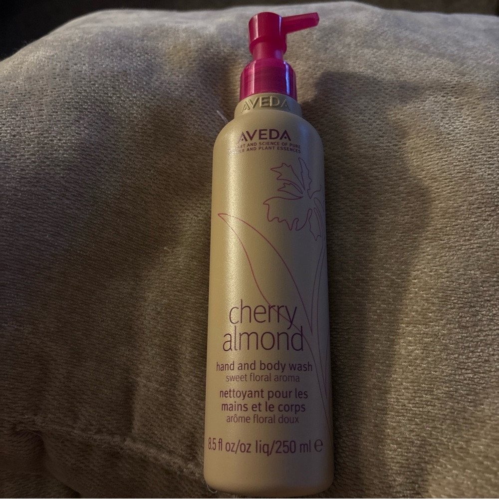 Aveda Cherry Almond Hand and Body Wash with Pink Pump